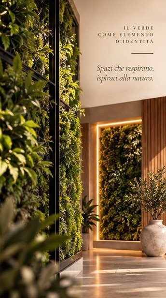 A living green wall as a mark of identity