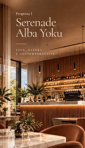 Proposal 1, Serenade Alba Yoku: bar with warm light